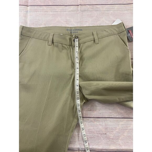 NWT Genuine Dickies Women's Slim Beige Pants - 16P - Picture 5 of 12